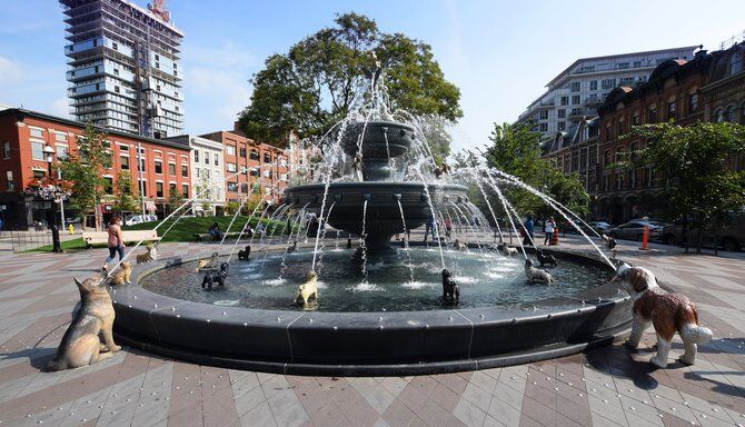 Berczy Park Dog Fountain