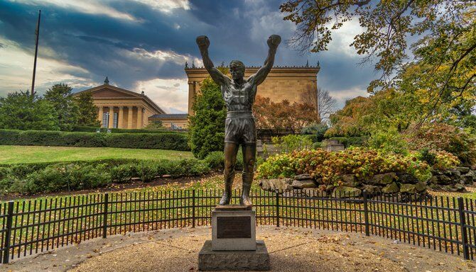 Rocky Statue