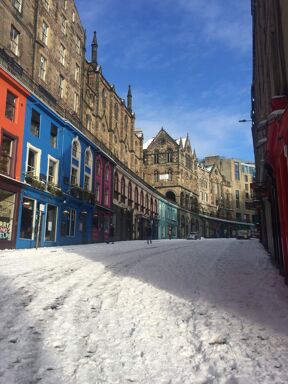 One of the most photographed streets of Edinburgh