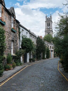 Tucked away street full of charm