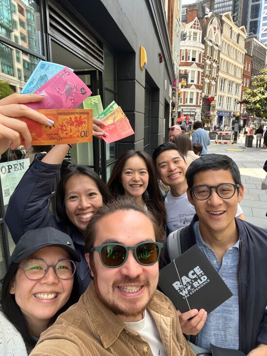 An urban adventure, like an outdoor escape room - balance stragegy, budget and spending.